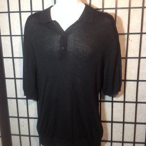 Vintage Bigsby and Kruthers Black Polo size Large